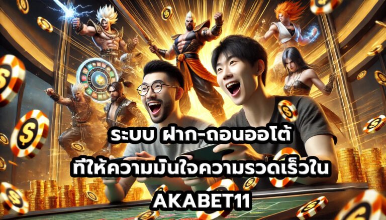 ระบบ ฝาก-ถอนออโต้ ที่ให้ความมั่นใจและความรวดเร็วใน AKABET11-7